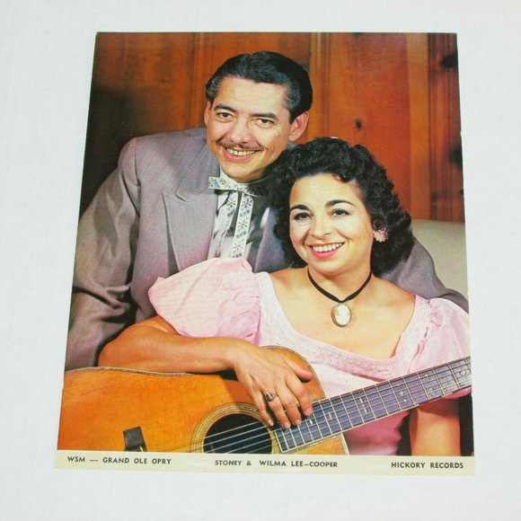Stoney & Wilma Lee Cooper Vintage Photo Grand Ole Opry Promo Country Music - Picture 6 of 6